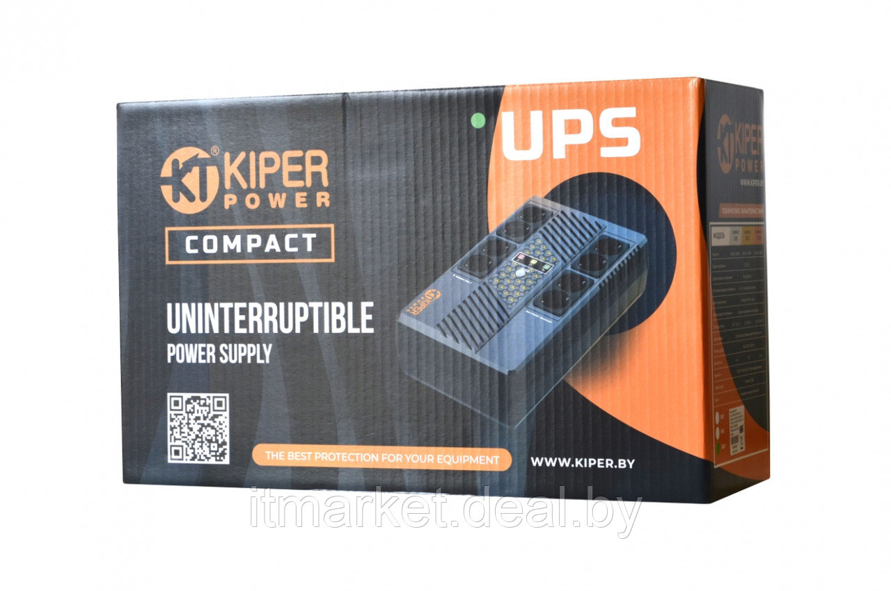 Источник бесперебойного питания 600VA Kiper Power Compact 600 - фото 2 - id-p225762427