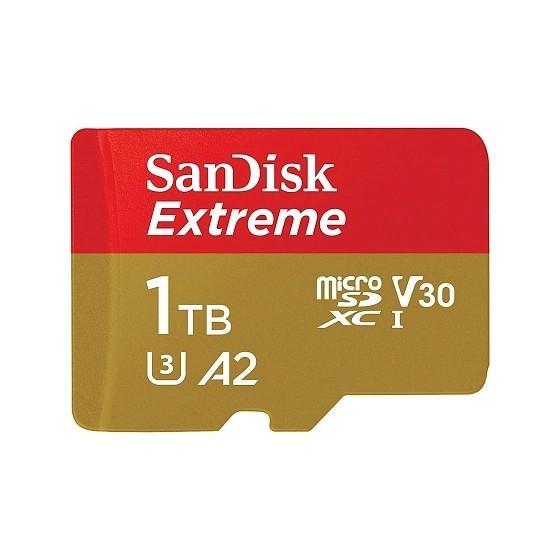 SanDisk microSDXC 1024GBEXTREME Class 10, UHS-I, W130, R 190 МБ/с, SDSQXAV-1T00-GN6MN без адаптера на SD