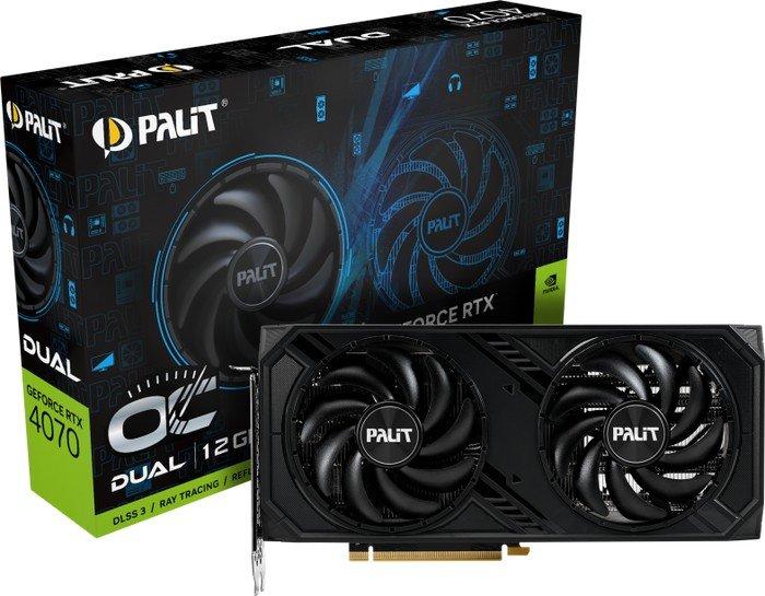 Видеокарта Palit GeForce RTX 4070 Dual OC NED4070S19K9-1047D - фото 2 - id-p225763510