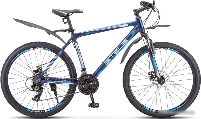 Велосипед Stels Navigator 620 MD 26 V010 р.14 2023 (тёмно-синий/голубой) - фото 1 - id-p225763226