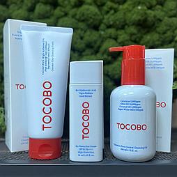 Набор Tocobo (спф крем, гидрофильное масло, пенка)