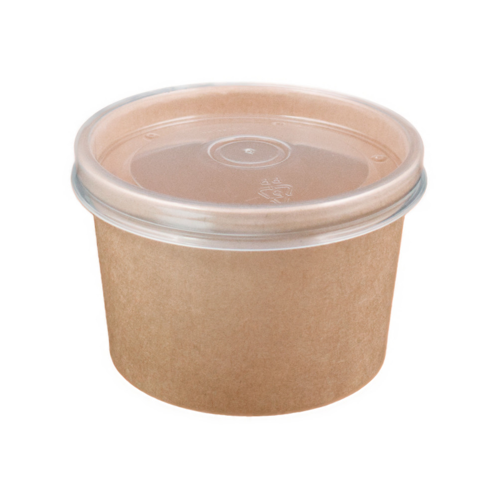 Контейнер для супа, лапши, с пластик. крышкой на 380 мл, плотная - фото 2 - id-p225763846