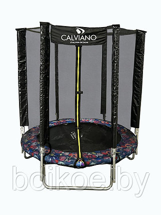 Батут с защитной сеткой Calviano 140 см (4,5ft) складной SMILE, фото 2