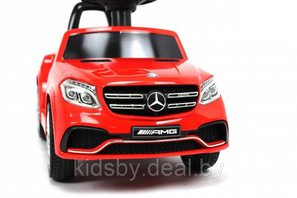 Детская машинка-каталка, электромобиль RiverToys Mercedes-AMG GLS 63 HL600 (красный) Лицензия, пульт Д/У - фото 2 - id-p186235180