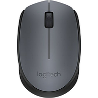 Мышь Logitech "M170 Grey", беспроводная, 1000 dpi, 3 кнопки, серый