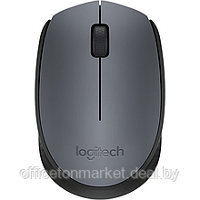 Мышь Logitech "M170 Grey", беспроводная, 1000  dpi, 3 кнопки, серый