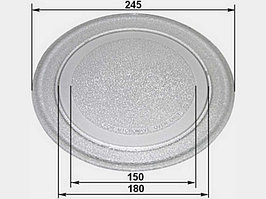 Тарелка для микроволновой печи LG, Gorenje, Vitek, Zanussi SLY-ZP245 (245-180 mm, без коуплера)