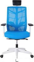 Кресло Chair Meister Nature II Slider 3D (белая крестовина, голубой)