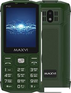 Кнопочный телефон Maxvi P101 (зеленый)