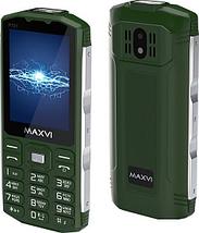 Кнопочный телефон Maxvi P101 (зеленый), фото 2