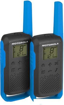 Портативная радиостанция Motorola T62 Walkie-talkie (черный/синий), фото 2