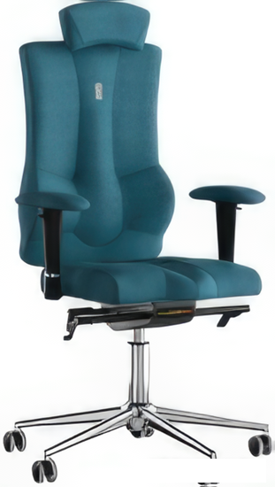 Кресло Kulik System Elegance (азур/хром, джинс с подголовником) - фото 1 - id-p225737738