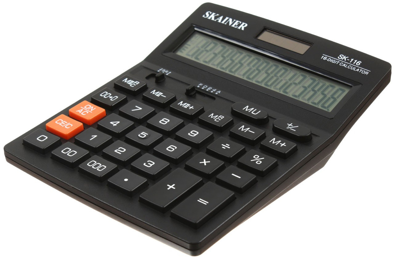 Калькулятор 16-разрядный Skainer SK-116 черный