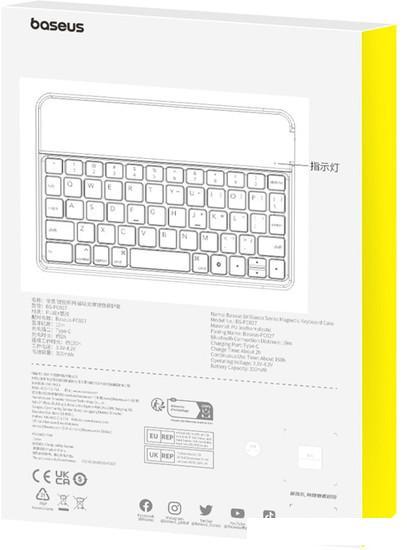 Чехол для планшета Baseus Brilliance Series Magnetic Keyboard для Apple iPad Mini 6 (черный) - фото 8 - id-p225571769