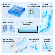 Смартфон Umidigi F3 8GB/128GB (голубой), фото 2