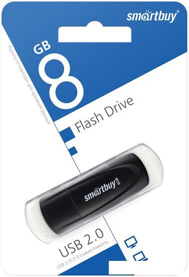 USB Flash SmartBuy Scout 8GB (черный) - фото 1 - id-p225739174
