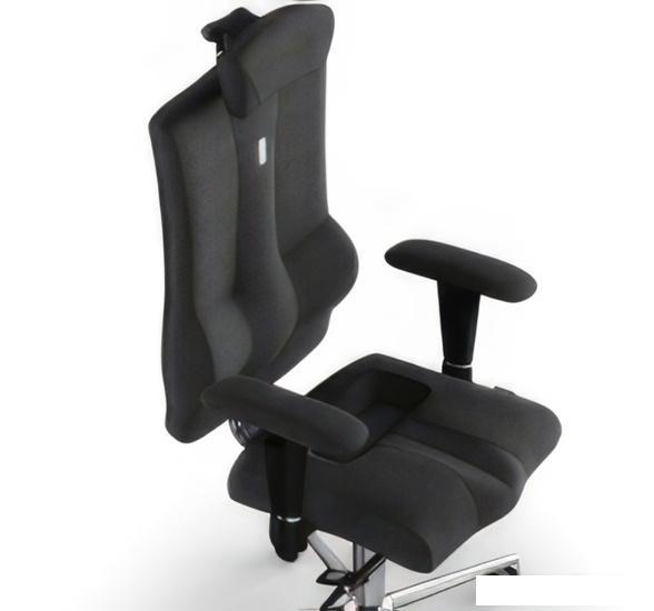 Кресло Kulik System Elegance (азур/хром, черный с подголовником) - фото 2 - id-p225737885