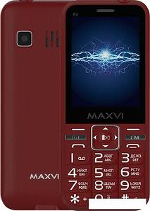 Мобильный телефон Maxvi P3 (винный красный)
