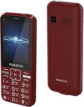 Мобильный телефон Maxvi P3 (винный красный), фото 2