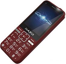 Мобильный телефон Maxvi P3 (винный красный), фото 3
