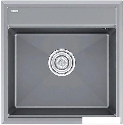Кухонная мойка Paulmark Stepia-500 PM115051-GRM (серый металлик), фото 2