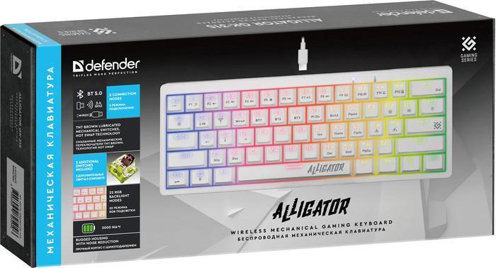 Клавиатура Defender Alligator GK-315 (белый), фото 2