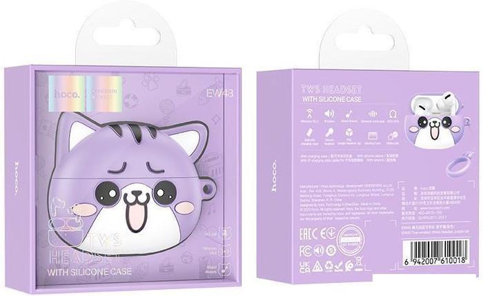 Наушники Hoco EW48 (пурпурный кот) - фото 4 - id-p225571971