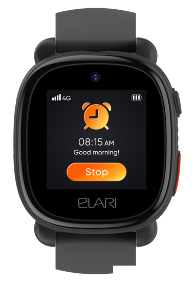 Детские умные часы Elari KidPhone 4G Lite (черный) - фото 2 - id-p225737932