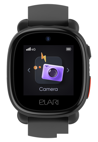 Детские умные часы Elari KidPhone 4G Lite (черный) - фото 4 - id-p225737932