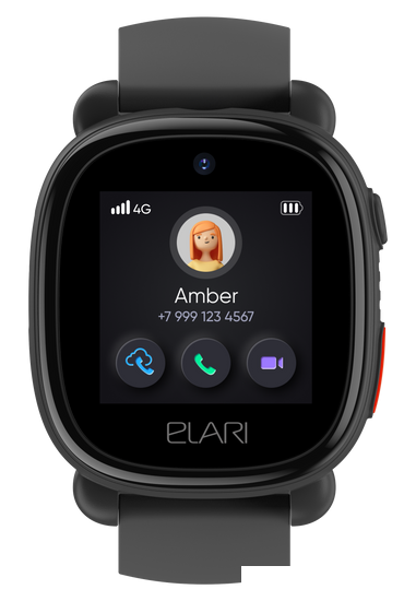 Детские умные часы Elari KidPhone 4G Lite (черный) - фото 6 - id-p225737932