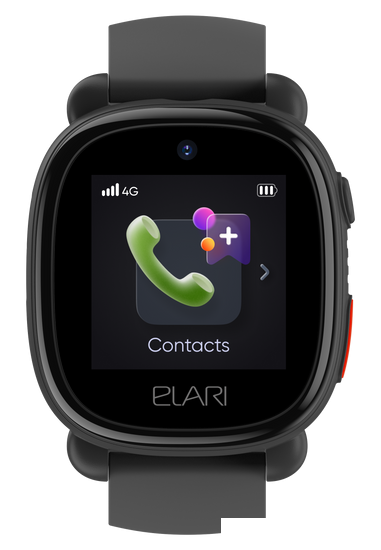 Детские умные часы Elari KidPhone 4G Lite (черный) - фото 7 - id-p225737932