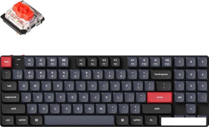 Клавиатура Keychron K13 Pro RGB K13P-H1-RU (Gateron Low Profile Red), фото 2