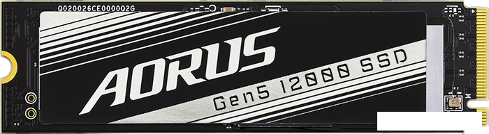 SSD Gigabyte Aorus Gen5 12000 1TB AG512K1TB, фото 2