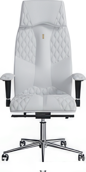 Кресло Kulik System Business (экокожа, белый с подголовником) - фото 1 - id-p225285145