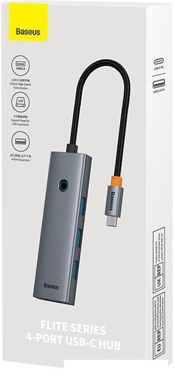 USB-хаб Baseus Flite Series 4-Port USB-C Hub B0005280A813-03 - фото 7 - id-p225739322