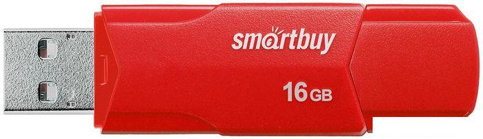 USB Flash SmartBuy Clue 16GB (красный) - фото 1 - id-p225720869