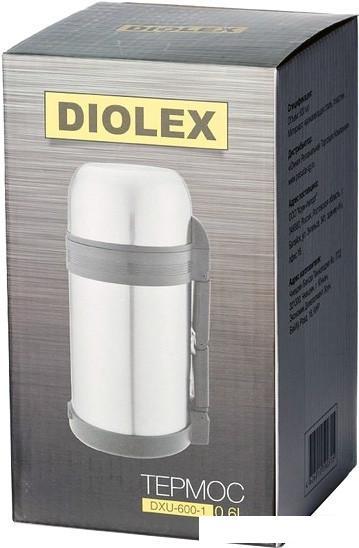 Термос для еды Diolex DXU-600-1 0.6л (серебристый) - фото 3 - id-p225760132