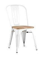 Стул Stool Group Tolix wood (белый глянцевый)