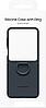 Чехол для телефона Samsung Silicone Case with Ring Z Flip5 (темно-синий), фото 3