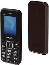Кнопочный телефон Maxvi C30 (коричневый), фото 2