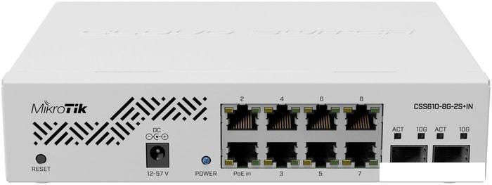 Коммутатор Mikrotik CSS610-8G-2S+IN - фото 1 - id-p225506957