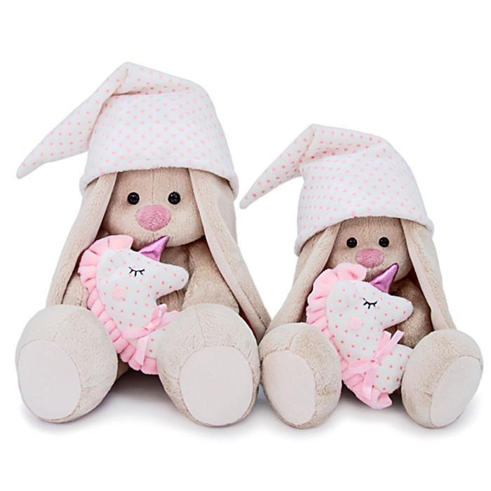 Мягкая игрушка «Зайка Ми с розовой подушкой - единорогом», 23 см - фото 5 - id-p225767928