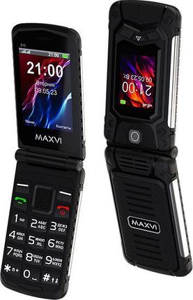 Кнопочный телефон Maxvi E10 (черный), фото 2
