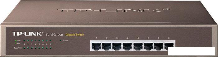 Коммутатор TP-Link TL-SG1008 - фото 1 - id-p225572465