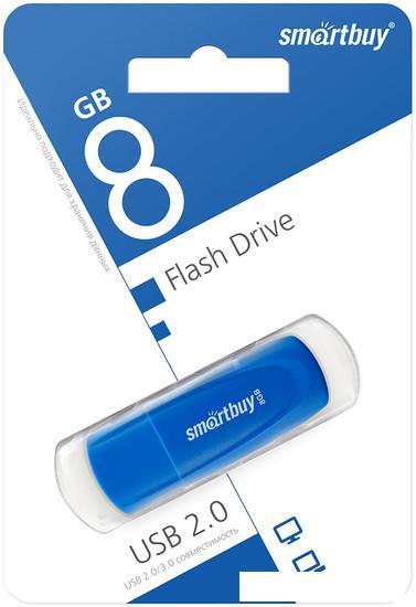 USB Flash SmartBuy Scout 8GB (синий) - фото 1 - id-p225738307