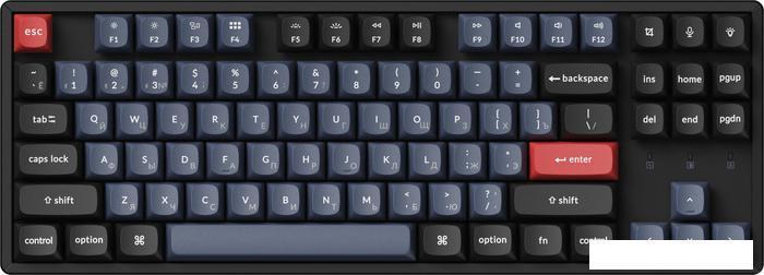 Клавиатура Keychron K8 Pro RGB K8P-J2-RU (Gateron G Pro Blue), фото 2