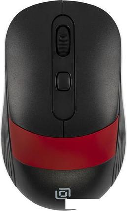 Мышь Oklick 310MW (черный/красный), фото 2
