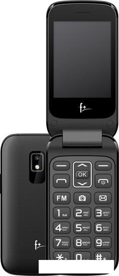 Кнопочный телефон F+ Flip 280 (черный)