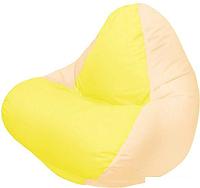 Кресло-мешок Flagman Relax Г4.1-040 (бежевый/желтый)