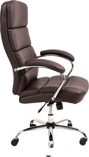 Кресло AksHome August Chrome Eco (темно-коричневый) - фото 4 - id-p225557579